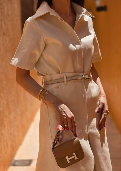 Suit dress- Ivory