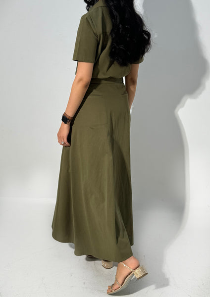 Khaki Suit Dress