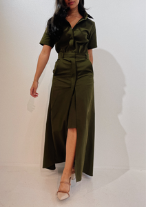 Khaki Suit Dress